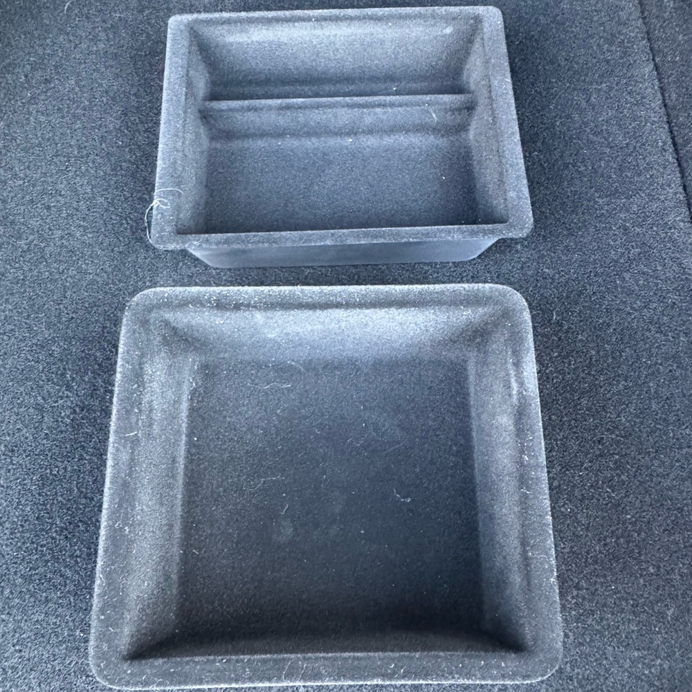 Tesla Model 3 Highland 2024 - Set of Two Black Center Console Storage Bins